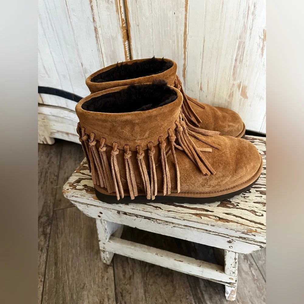 UGG Australia Wynona fringe short boots - Picture 5 of 12